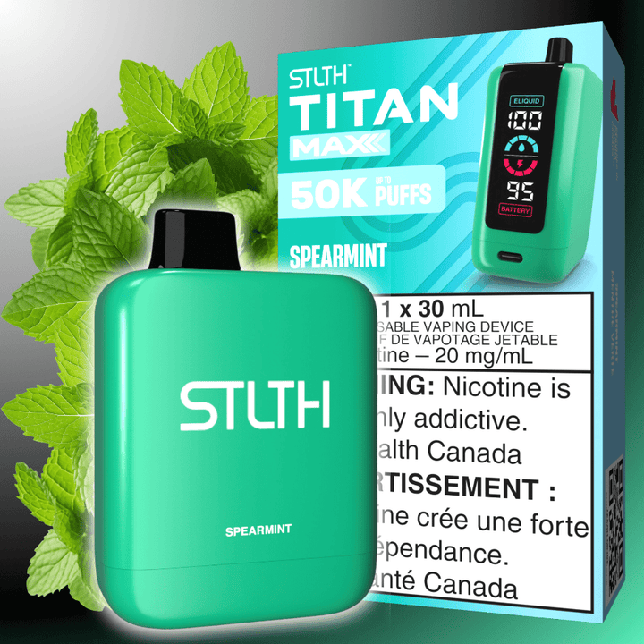 STLTH Titan Max 50k Disposable Vape-Spearmint 50000 Puff count in  Steinbach Manitoba Canada