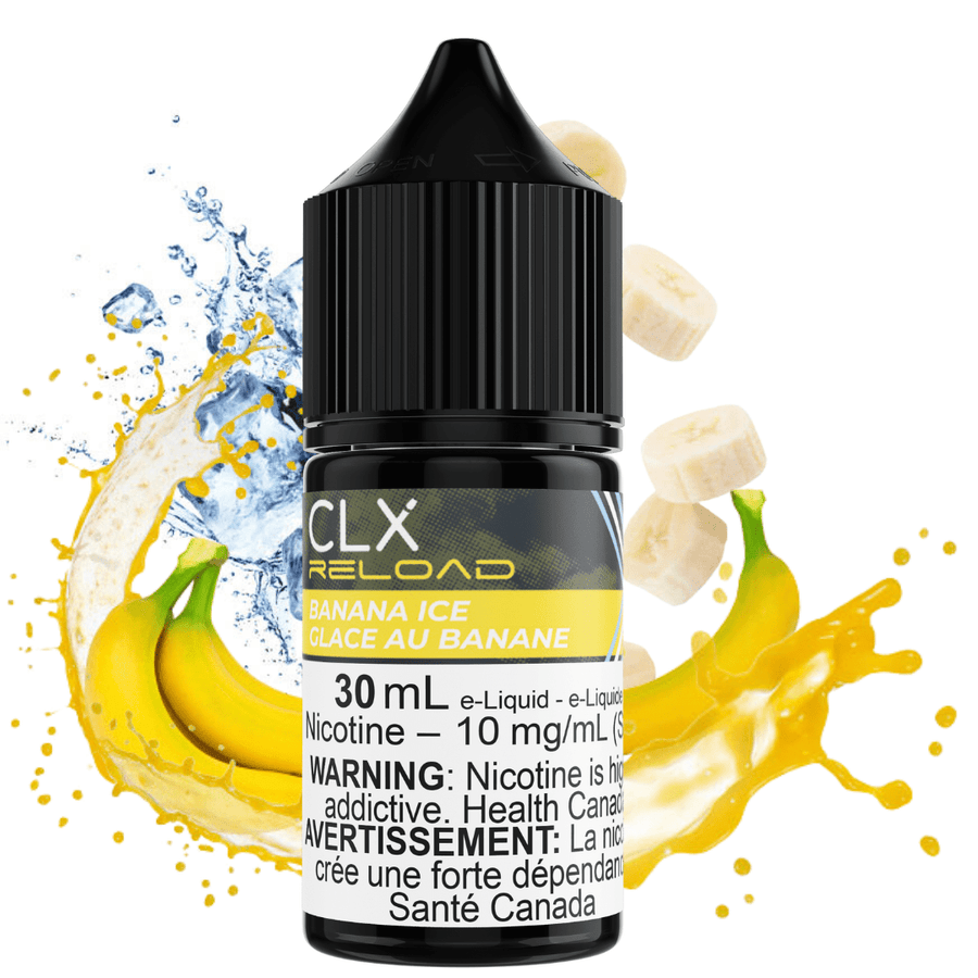 Banana Ice Salt by CLX Reload E-Liquid 30mL / 10mg Steinbach Vape SuperStore and Bong Shop Manitoba Canada