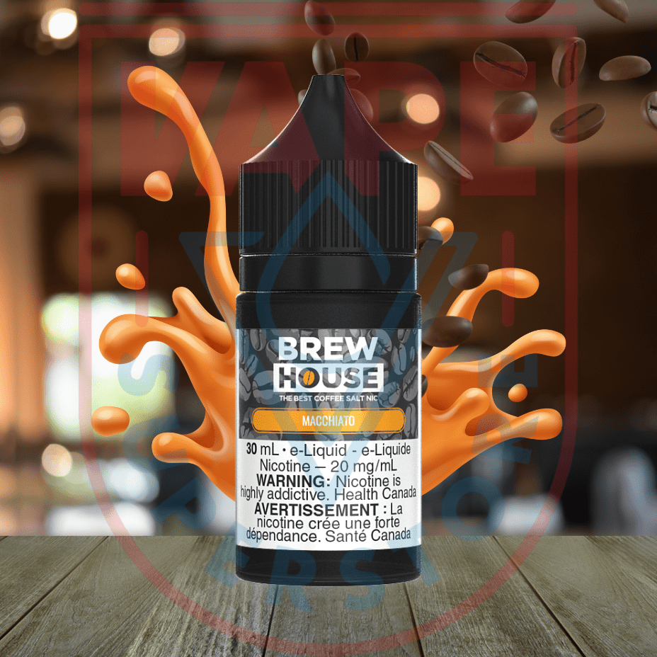 Caramello Macchiato Salt by Brew House E-Liquid Steinbach Vape SuperStore and Bong Shop Manitoba Canada