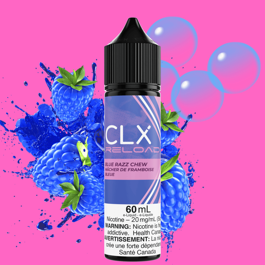 CLX Reload 60ml Salt-Blue Razz Chew 60ml / 20mg Steinbach Vape SuperStore and Bong Shop Manitoba Canada