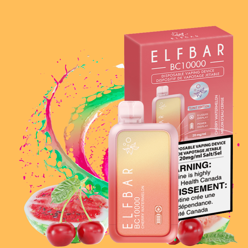 ElfBar BC10000 Disposable Vape-Cherry Watermelon Steinbach Vape SuperStore and Bong Shop Manitoba Canada