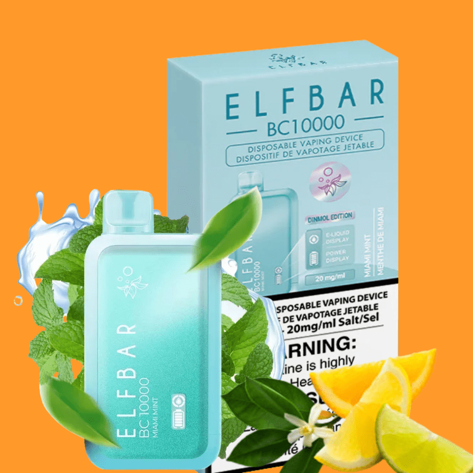ElfBar BC10000 Disposable Vape-Miami Mint Steinbach Vape SuperStore and Bong Shop Manitoba Canada