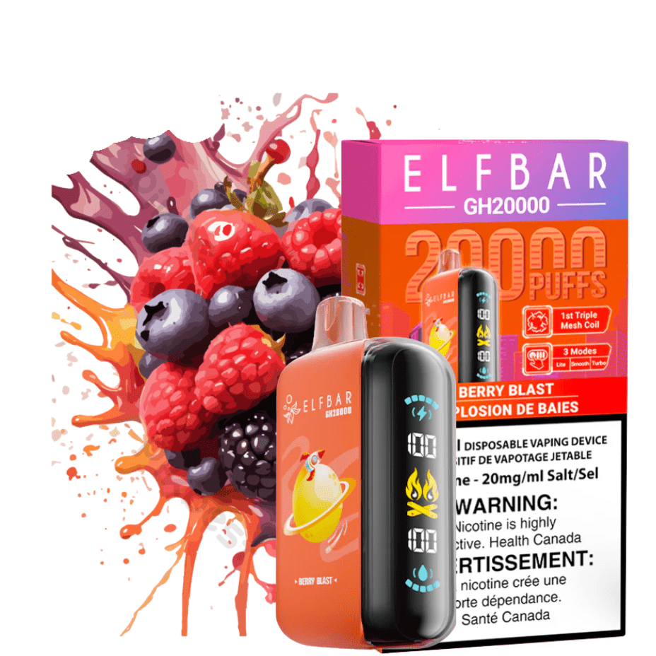 ElfBar GH20K Disposable Vape-Berry Blast Steinbach Vape SuperStore and Bong Shop Manitoba Canada
