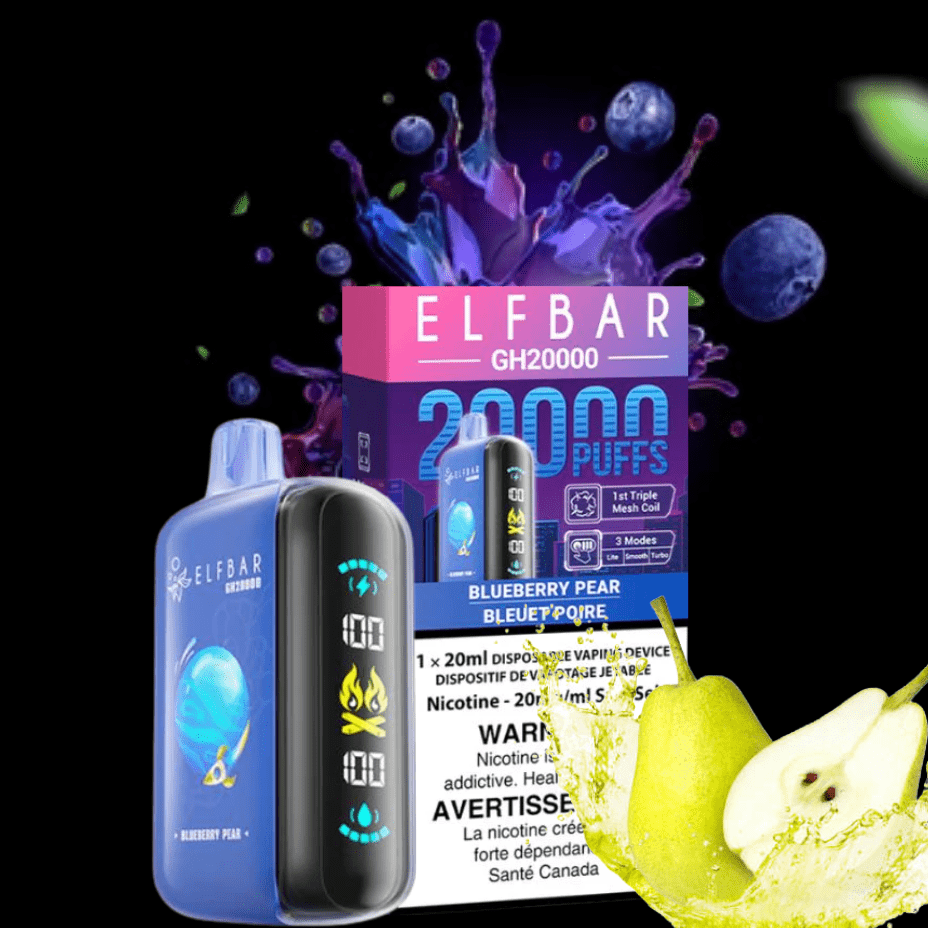 ElfBar GH20K Disposable Vape-Blueberry Pear Steinbach Vape SuperStore and Bong Shop Manitoba Canada