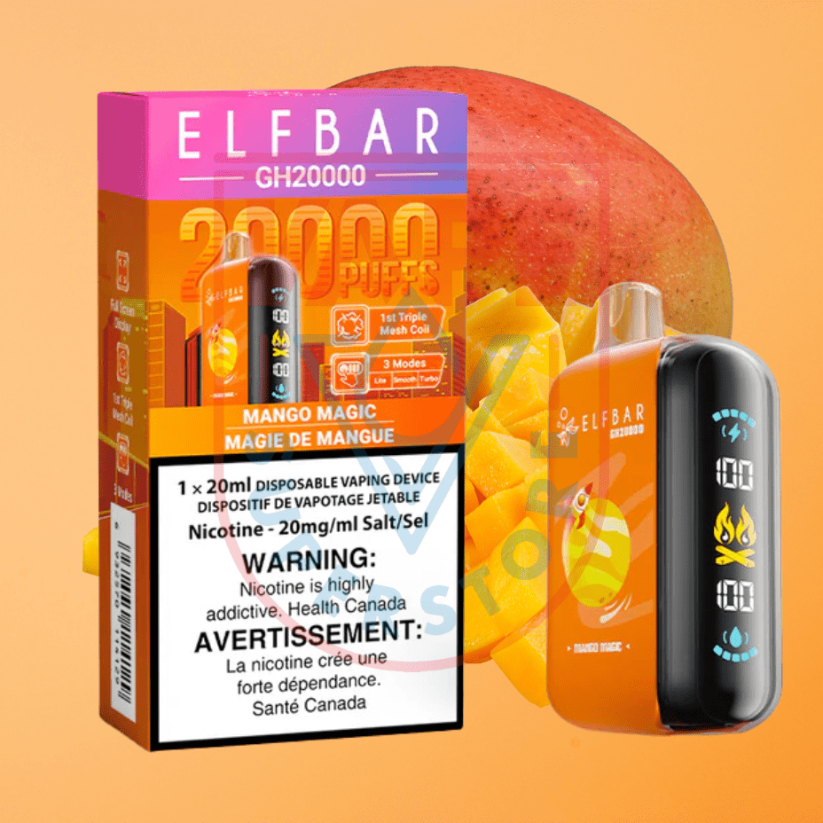 ElfBar GH20K Disposable Vape-Mango Magic Steinbach Vape SuperStore and Bong Shop Manitoba Canada