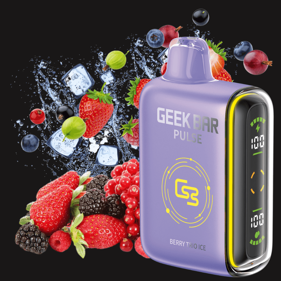 Geek Bar Pulse 9000 Disposable Vape-Berry Trio Ice 20mg / 9000 Puffs Steinbach Vape SuperStore and Bong Shop Manitoba Canada