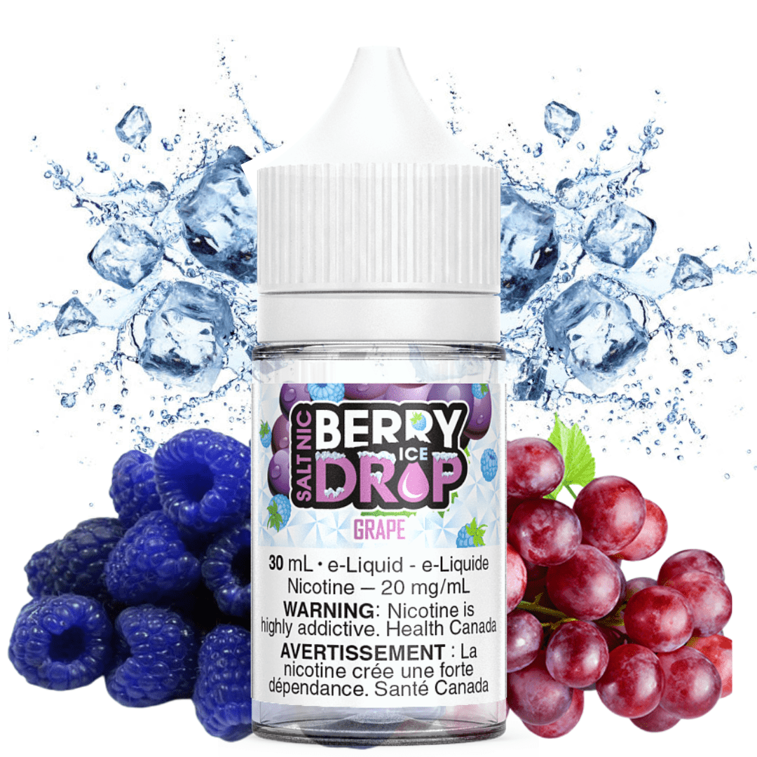 Grape Ice Salt by Berry Drop E-Liquid 30ml / 12mg Steinbach Vape SuperStore and Bong Shop Manitoba Canada