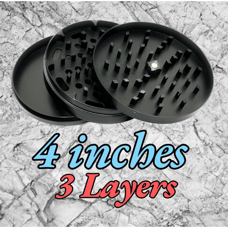 Herb Grinder 100mm Zinc Alloy 3-Piece Steinbach Vape SuperStore and Bong Shop Manitoba Canada
