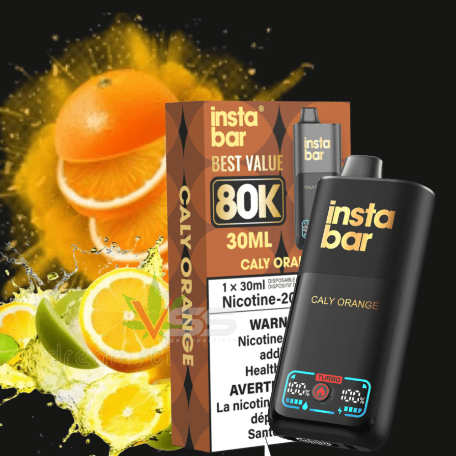 Insta Bar 80K Disposable Vape-Caly Orange Steinbach Vape SuperStore and Bong Shop Manitoba Canada
