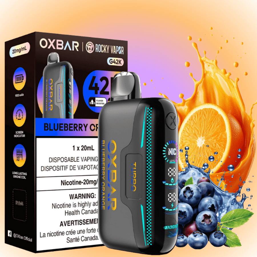 Oxbar G42k Disposable Vape-Blueberry Orange 20mg / 42000 Puffs Steinbach Vape SuperStore and Bong Shop Manitoba Canada