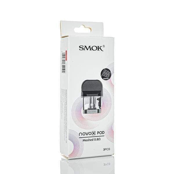 Smok Novo X Replacement Pods-3/pkg 0.8 Mesh Steinbach Vape SuperStore and Bong Shop Manitoba Canada