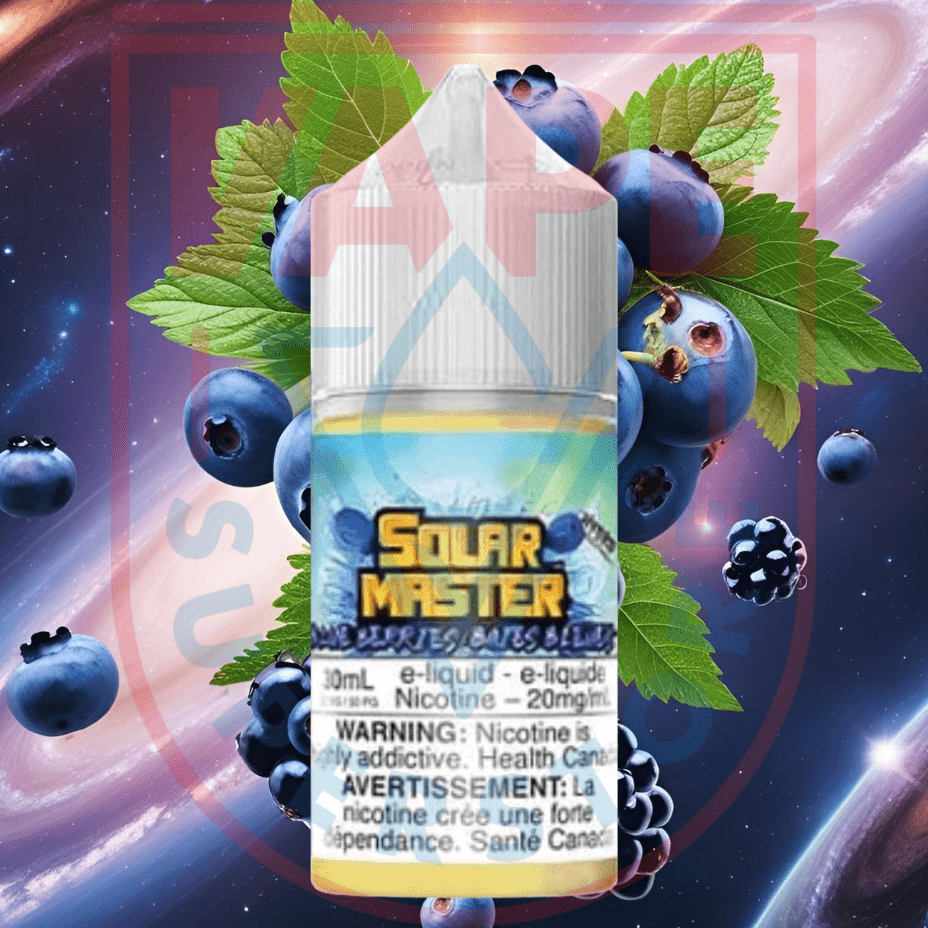 Solar Master Salt Nic 30ml-Blue Berries Steinbach Vape SuperStore and Bong Shop Manitoba Canada