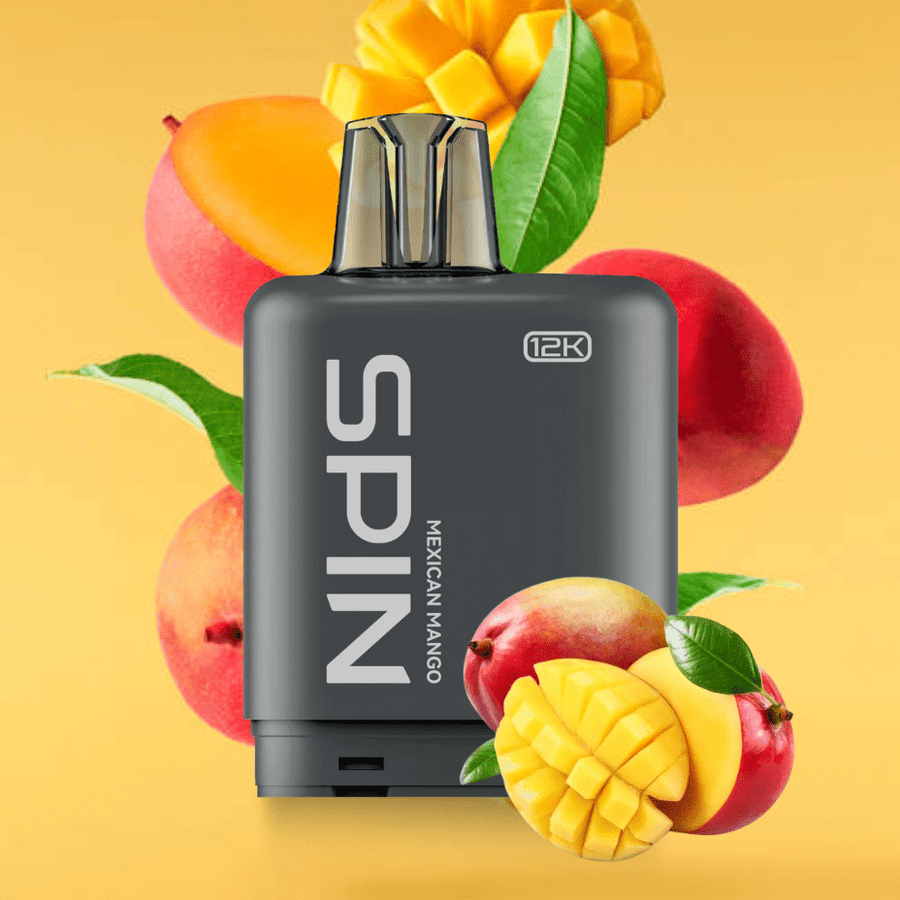 Spin Fizz X Pod 12000 - Mexican Mango 12000 / 20mg Steinbach Vape SuperStore and Bong Shop Manitoba Canada