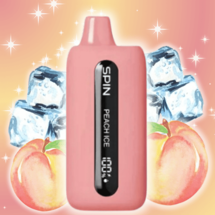 Spin T9000 Disposable Vape-Peach Ice 20mg / 9000 Puffs Steinbach Vape SuperStore and Bong Shop Manitoba Canada
