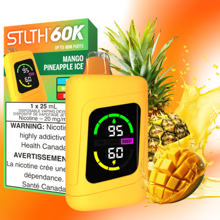 STLTH 60K Disposable Vape-Mango Pineapple Ice 20mg / 60000 Puffs Steinbach Vape SuperStore and Bong Shop Manitoba Canada