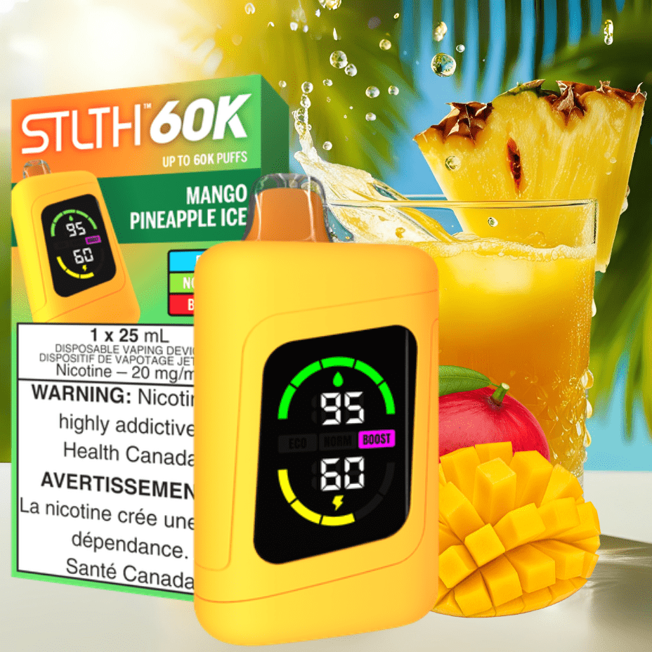 STLTH 60K Disposable Vape-Mango Pineapple Ice 20mg / 60000 Puffs Steinbach Vape SuperStore and Bong Shop Manitoba Canada