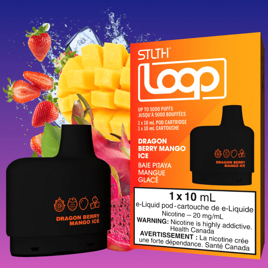 STLTH Loop Pods-Dragon Berry Mango Ice 20mg / 5000Puffs Steinbach Vape SuperStore and Bong Shop Manitoba Canada