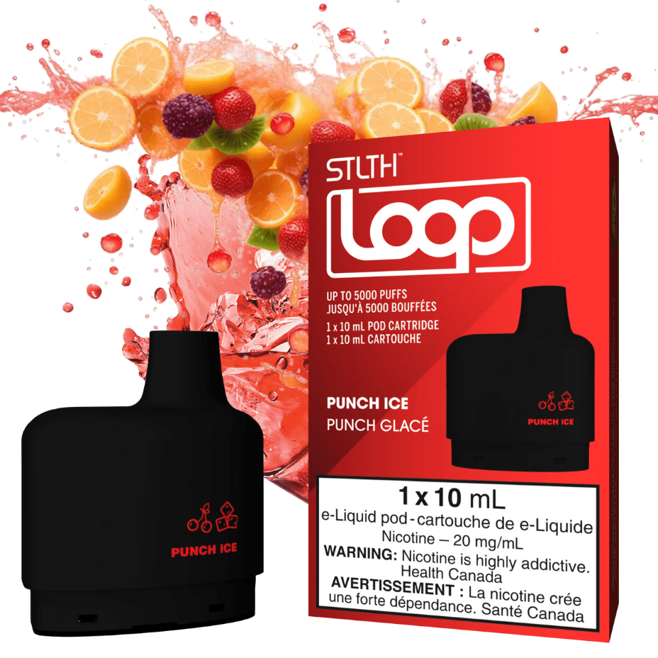 Stlth Loop STLTH Loop Pods-Punch Ice-Steinbach Vape SuperStore Manitoba, Canada STLTH Loop Pods-Punch Ice 20mg / 5000Puffs