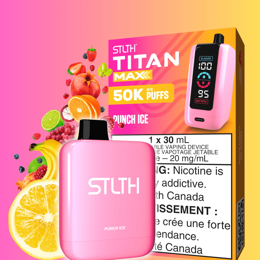 STLTH Titan Max 50k Disposable Vape-Punch Ice 50000 Puffs Steinbach Vape SuperStore and Bong Shop Manitoba Canada