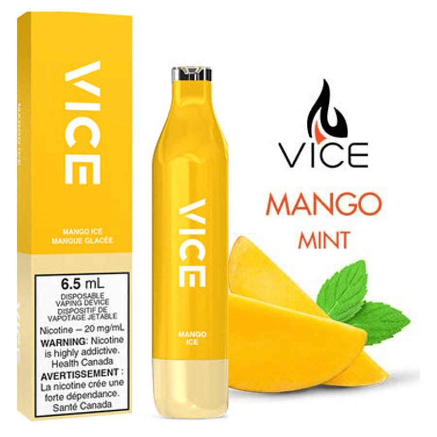 Vice Disposable Vape-Mango Ice 2500 Puffs / 20mg Steinbach Vape SuperStore and Bong Shop Manitoba Canada
