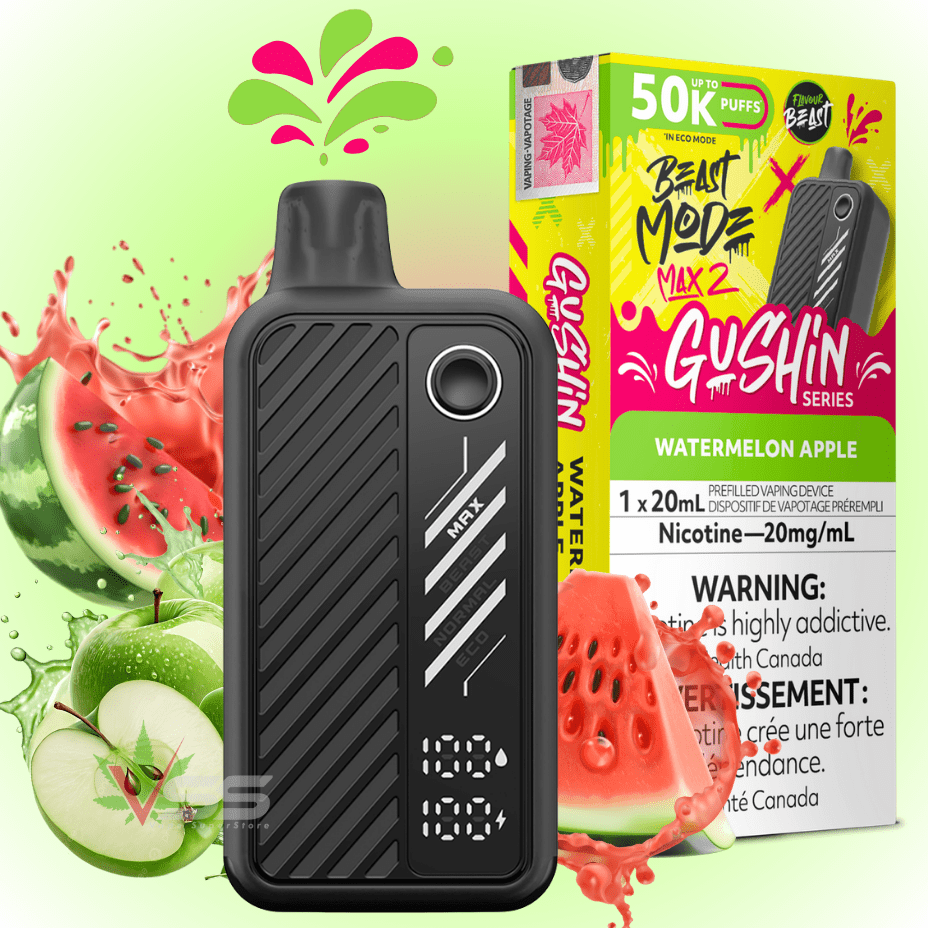 Flavour beast max 2 50k disposable vape with large puff count in Manitoba