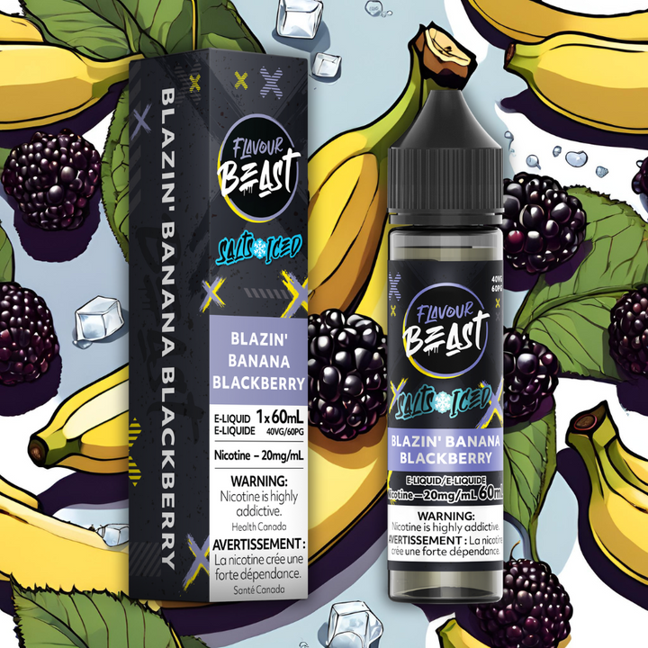 Flavour Beast Salt-Blazzin Banana Blackberry-60ml