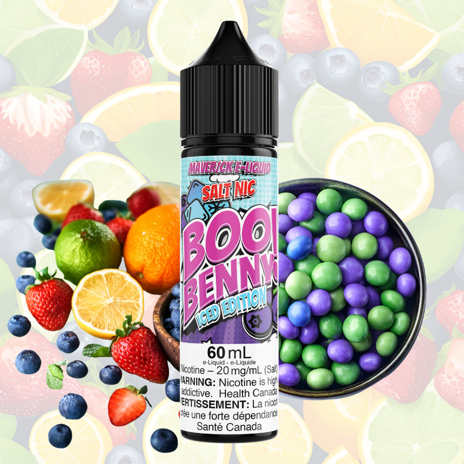 Boo Benny Iced Salt by Maverick E-Liquid 60ml / 20mg Steinbach Vape SuperStore and Bong Shop Manitoba Canada