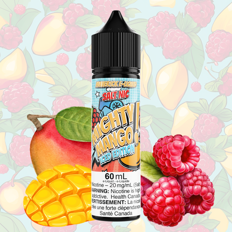 Mighty Mango Iced Salt by Maverick E-Liquid 60ml / 20mg Steinbach Vape SuperStore and Bong Shop Manitoba Canada