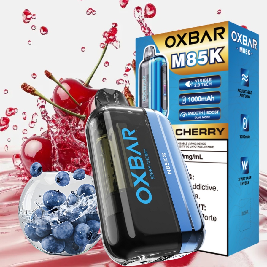 Oxbar M85K Disposable Vape - Berry Cherry at Steinbach Vape SuperStore and Bong Shop in Manitoba Canada