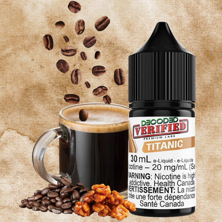 Titanic Salt by Premium Labs E-Liquid at Steinbach Vape SuperStore and Bong Shop in Manitoba Canada