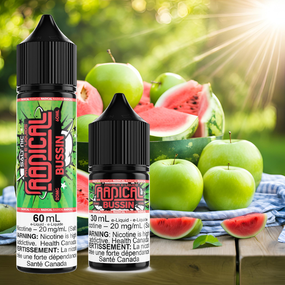 Bussin Salt Nic by Radical E-liquid 60mL / 30mL / 20mg Steinbach Vape SuperStore and Bong Shop Manitoba Canada