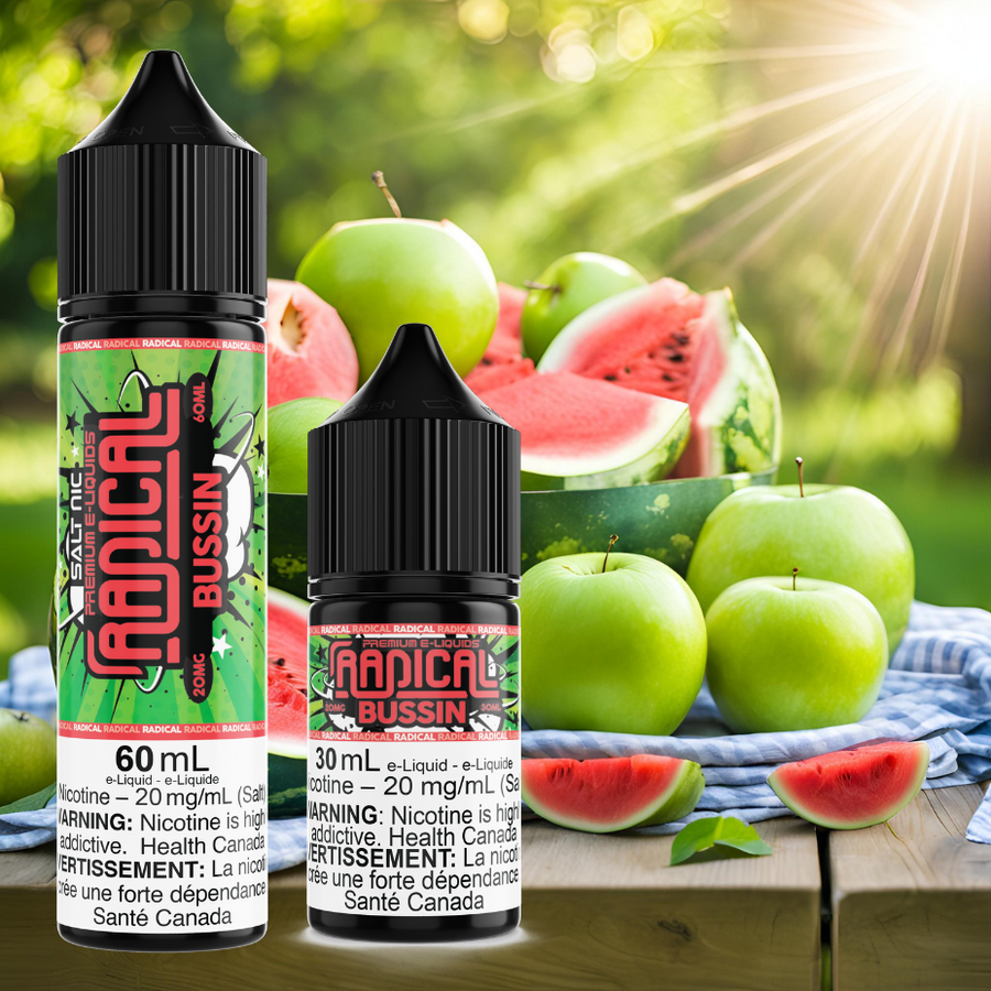 Bussin Salt Nic by Radical E-liquid 60mL / 30mL / 20mg Steinbach Vape SuperStore and Bong Shop Manitoba Canada