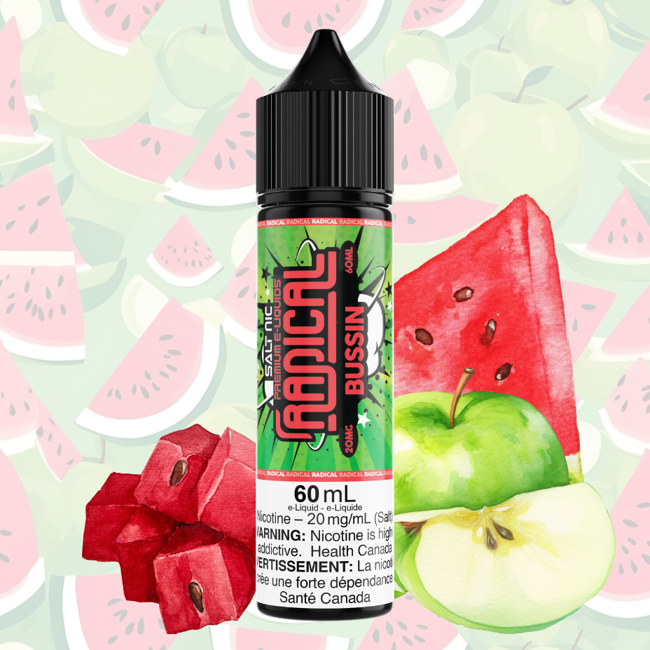 Bussin Salt Nic by Radical E-liquid 60mL / 20mg Steinbach Vape SuperStore and Bong Shop Manitoba Canada