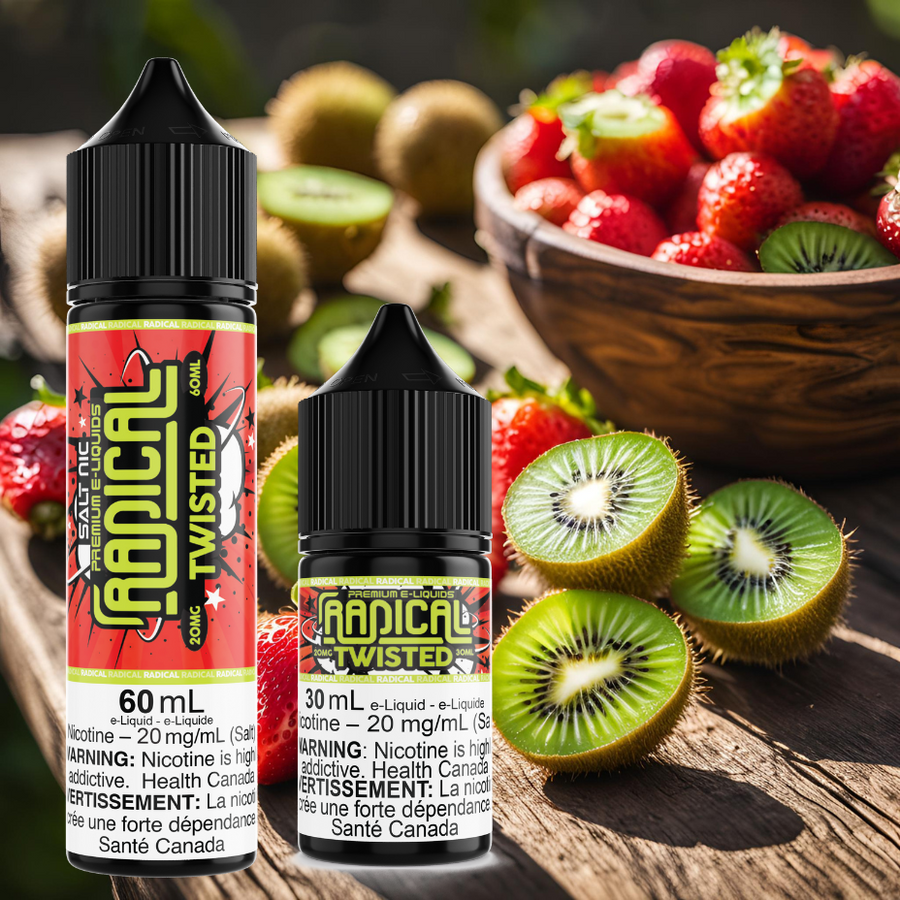 Twisted Salt Nic by Radical E-liquid 60mL & 30mL / 20mg Steinbach Vape SuperStore and Bong Shop Manitoba Canada