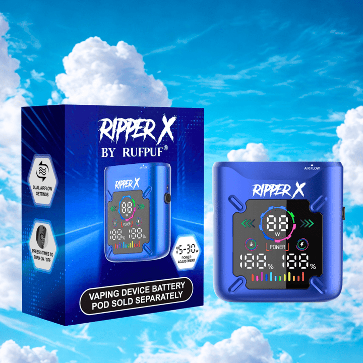 Ripper X Ultra Battery-1000mAh Metallic Dark Blue Manitoba Vape SuperStore and Bong Shop