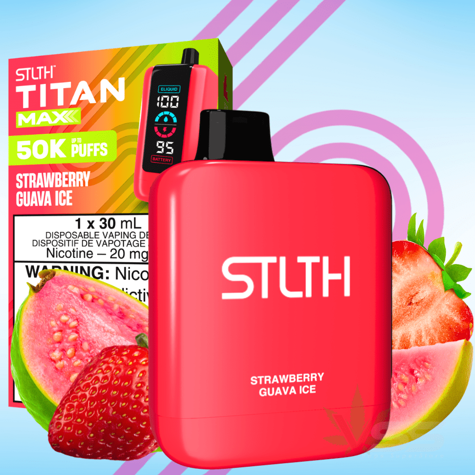 STLTH Titan Max 50K Disposable Vape-Strawberry Guava Ice 50000 Puffs / 20mg Steinbach Vape SuperStore and Bong Shop Manitoba Canada
