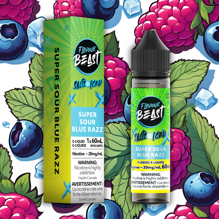 Flavour Beast Salt-Super Sour Blue Razz-60ml