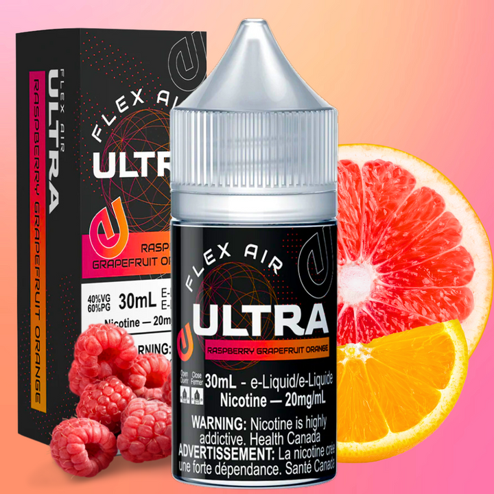 Flex Air Ultra Salt-Raspberry Grapefruit Orange Steinbach Vape SuperStore and Bong Shop in Manitoba Canada