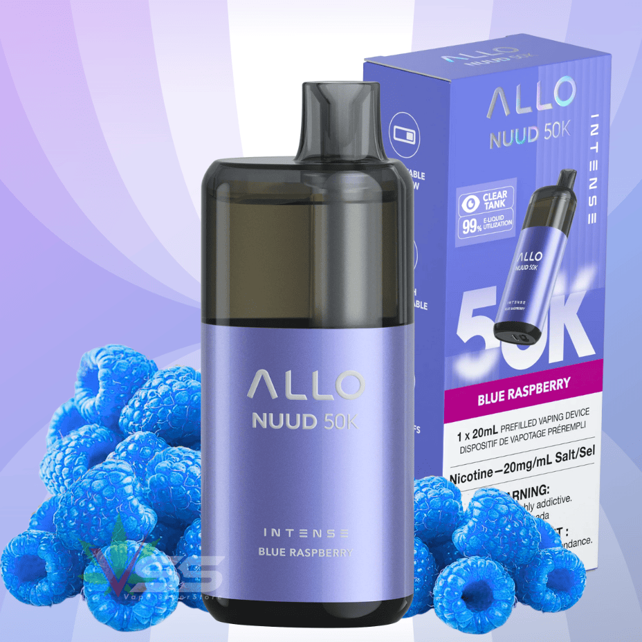 ALLO Nuud 50K Disposable Vape - Blue Raspberry Steinbach Vape SuperStore and Bong Shop Manitoba Canada