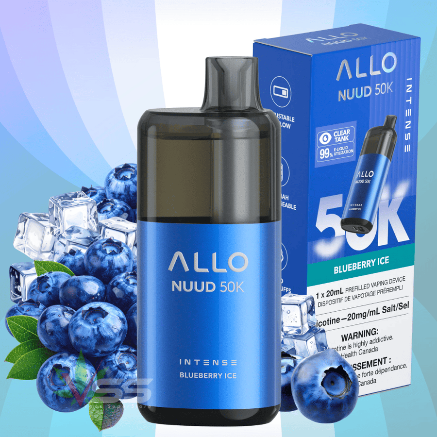 ALLO Nuud 50K Disposable Vape - Blueberry Ice Steinbach Vape SuperStore and Bong Shop Manitoba Canada