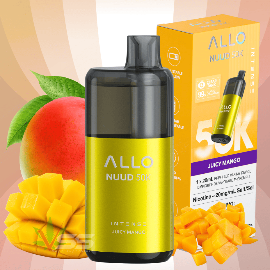 ALLO Nuud 50K Disposable Vape - Juicy Mango Steinbach Vape SuperStore and Bong Shop Manitoba Canada