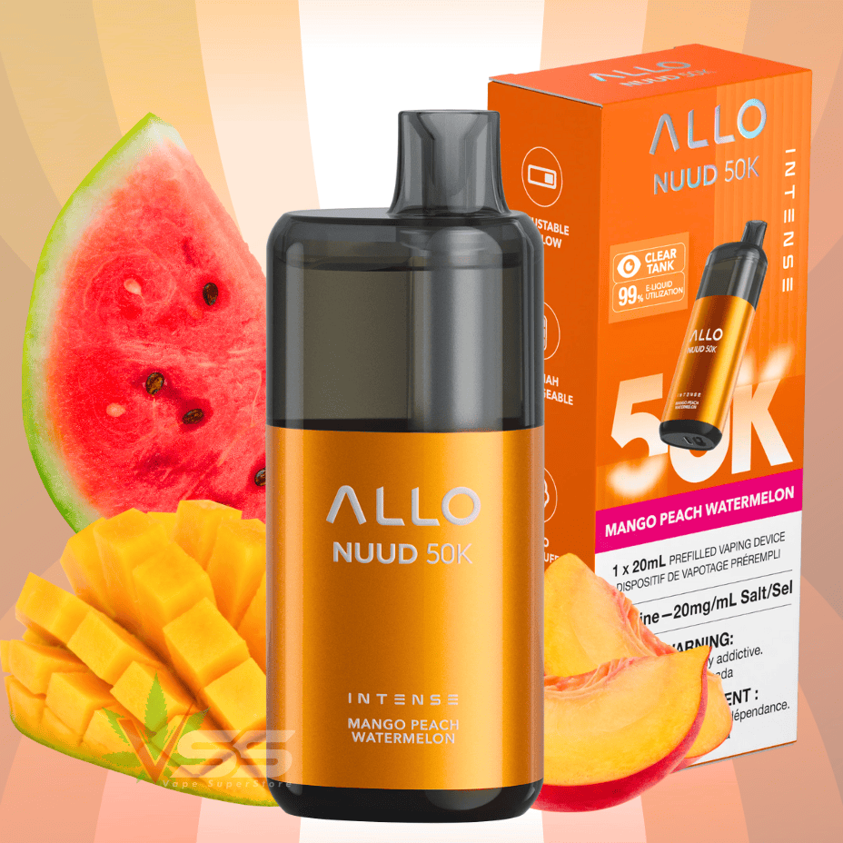 ALLO Nuud 50K Disposable Vape - Mango Peach Watermelon Steinbach Vape SuperStore and Bong Shop Manitoba Canada