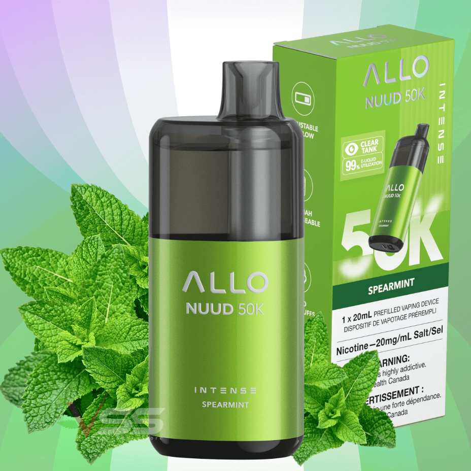 ALLO Nuud 50K Disposable Vape - Spearmint Steinbach Vape SuperStore and Bong Shop Manitoba Canada