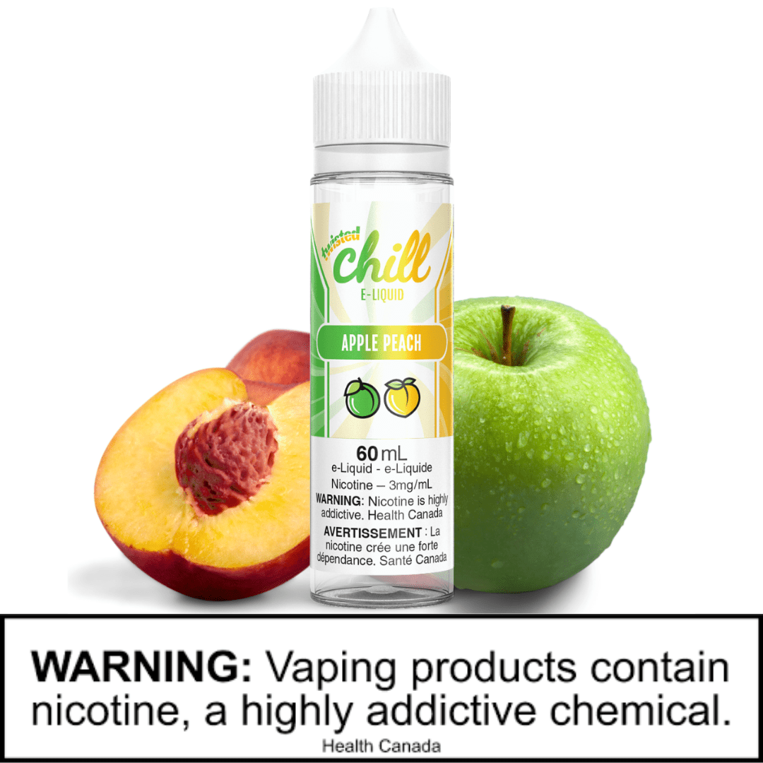 Apple Peach by Chill E-liquid 3mg Steinbach Vape SuperStore and Bong Shop Manitoba Canada