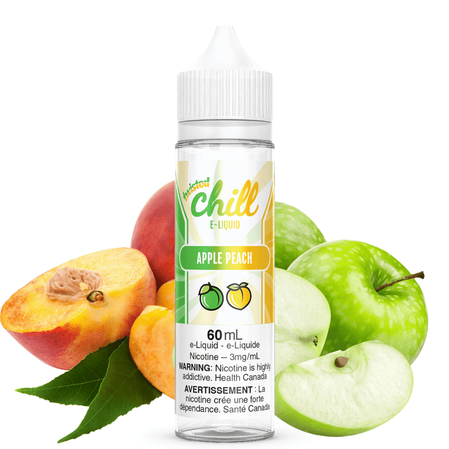 Apple Peach by Chill E-liquid Steinbach Vape SuperStore and Bong Shop Manitoba Canada
