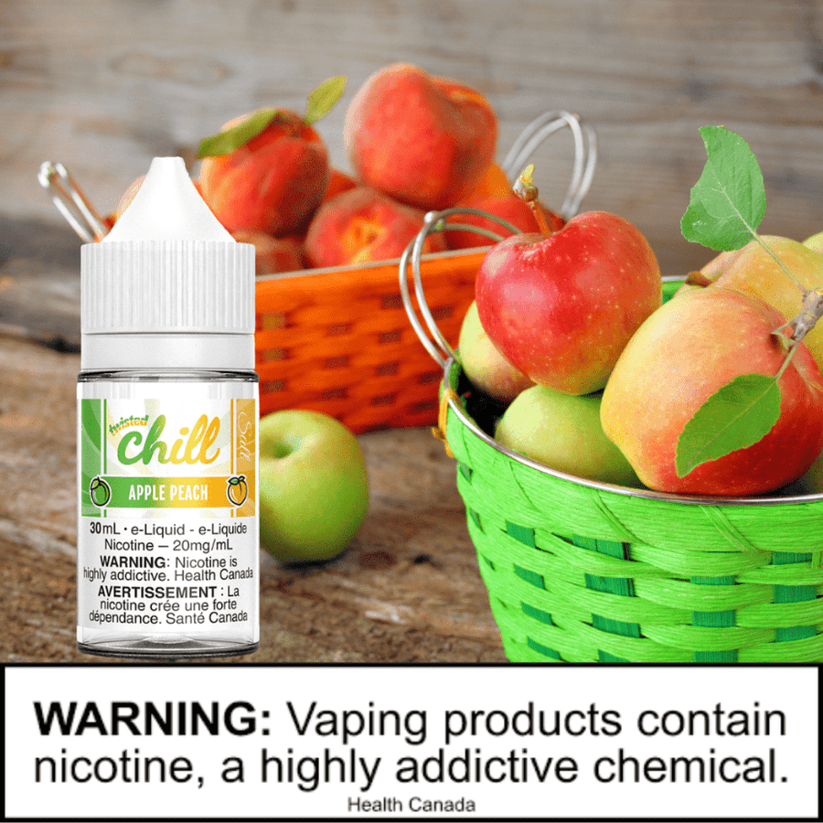 Apple Peach Salts by Chill E-Liquid 12mg Steinbach Vape SuperStore and Bong Shop Manitoba Canada