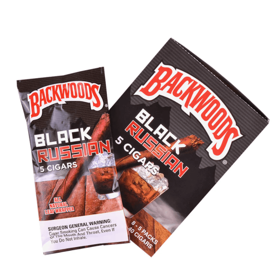 Backwoods Cigars-Black Russian 5/pkg Steinbach Vape SuperStore and Bong Shop Manitoba Canada