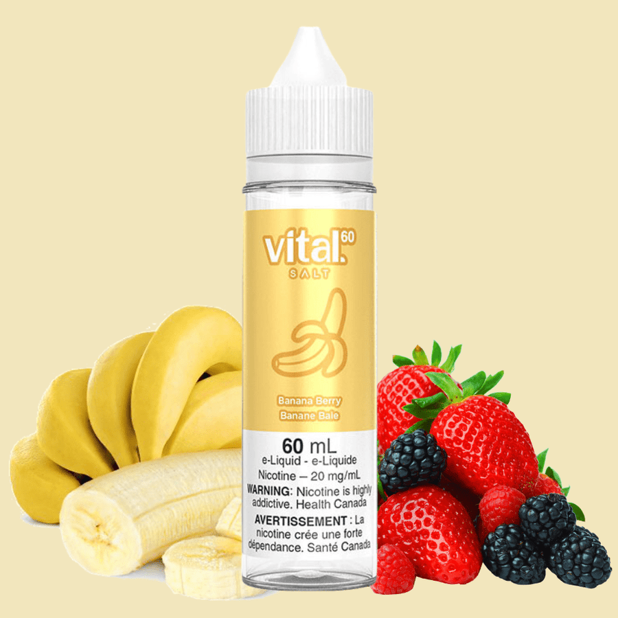 Banana Berry By Vital 60 Salt 12mg Steinbach Vape SuperStore and Bong Shop Manitoba Canada