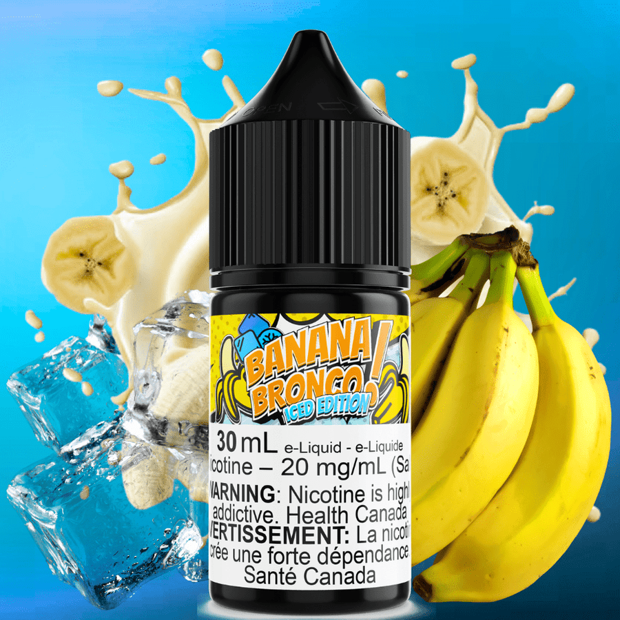 Banana Bronco Iced Salt by Maverick E-Liquid Steinbach Vape SuperStore and Bong Shop Manitoba Canada