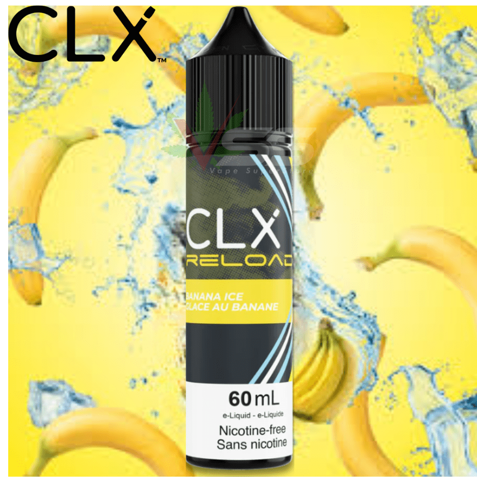 Banana Ice by CLX Reload E-Liquid 60mL / 0mg Steinbach Vape SuperStore and Bong Shop Manitoba Canada
